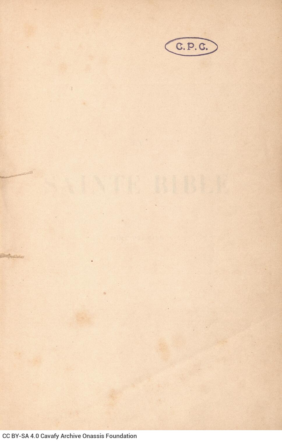 26 x 17 cm; 10 s.p. + LXVII p. + 462 p. + 6 s.p., l. 2 bookplate CPC on recto, l. 3 half-title page on recto and typographica